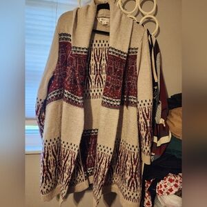 3xl Western Sweater Cardigan
